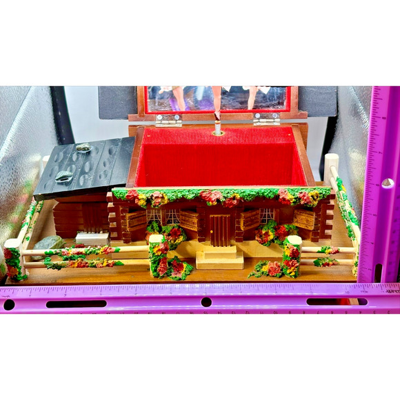 Vintage Japanese-Made Swiss Chalet Style Musical Jewelry Box - Picture 9 of 9